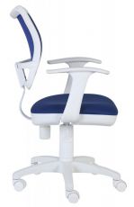 Кресло офисное Бюрократ CH-W797/BL/TW-10 спинка сетка синий сиденье синий TW-10 (пластик белый)