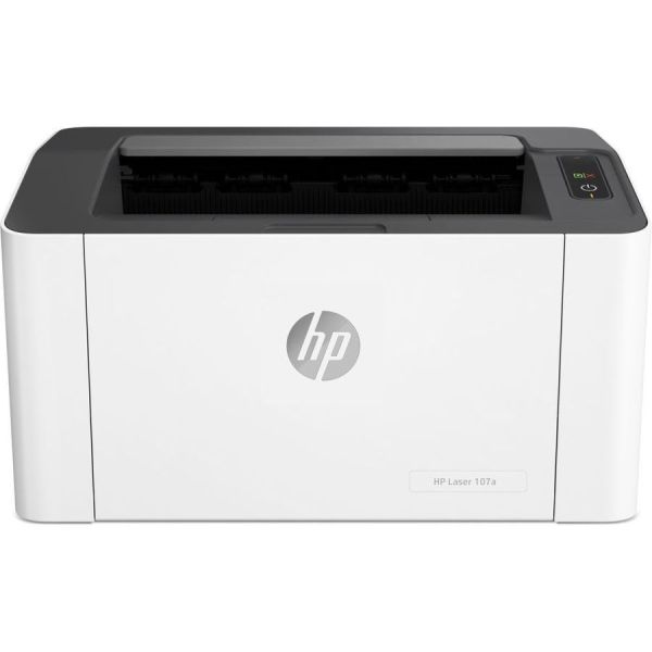 Принтер HP 107a [4zb77a], лазерный, белый